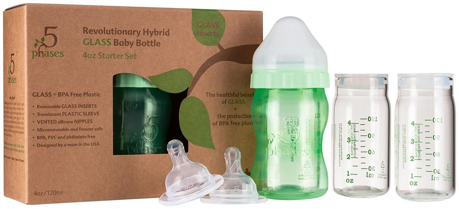 Best glass baby bottles: The 5 Phases bottle is designed to grow with your baby -- even when he's onto solids!