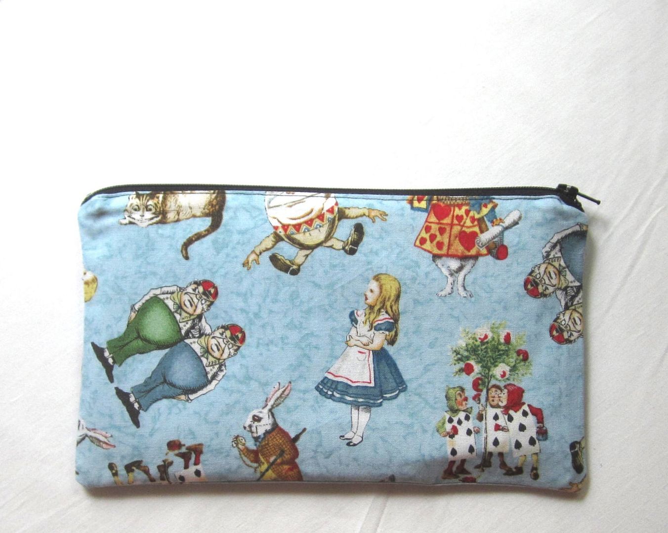 Pencil cases for writers, readers and book lovers: Alice in Wonderland vintage illustration pencil case on Etsy