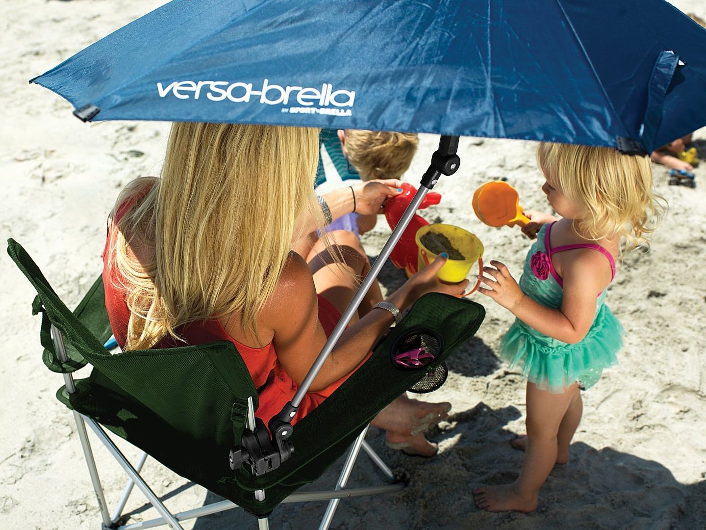 Best beach umbrellas: The Versa-Brella is perfect for single users, clipping easily to a chair or other items.