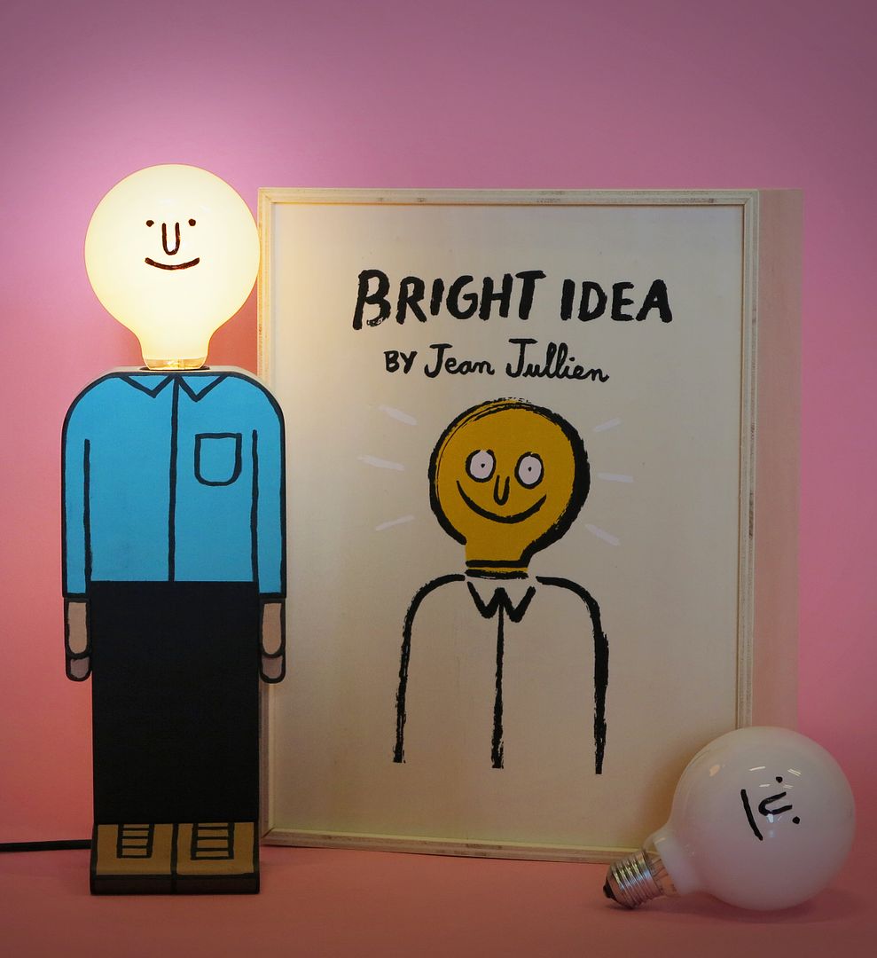 The new limited edition BRIGHT IDEA Lamp from graphic artist Jean Jullien + Case Studyo 