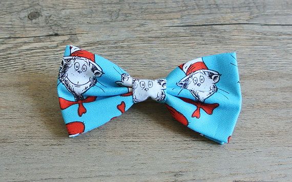 Cool bow ties for boys on Etsy: Cat in the hat tie