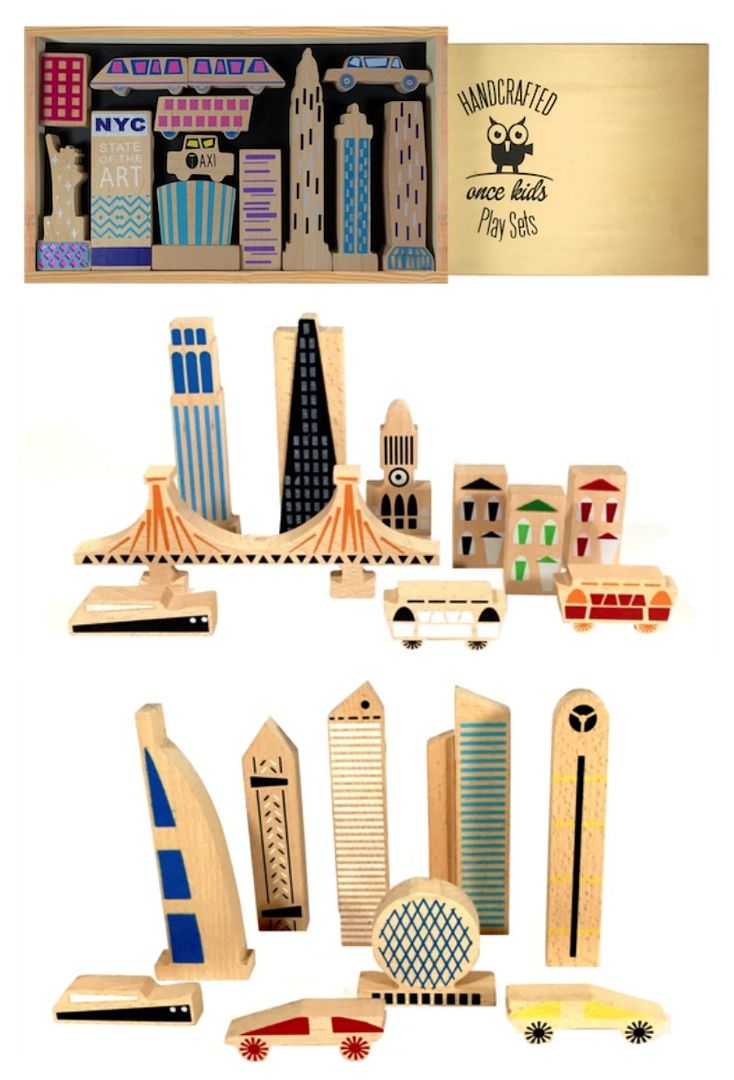 Cool wooden toys: Handcrafted city playsets that are as beautiful on a shelf as they are fun in a kid's hands