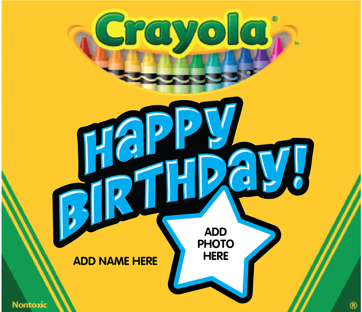 New Custom Crayola crayon boxes let you choose the colors inside and personalize the box with lots of options!