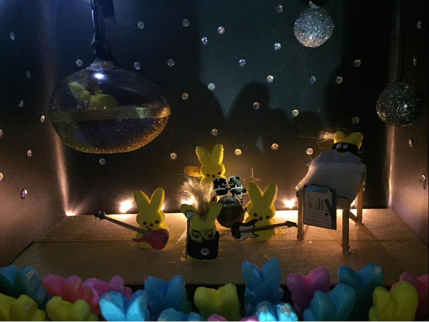 Peeps Diorama Contest, Kids Division: Ground Control to Major Peep Bowie Tribute