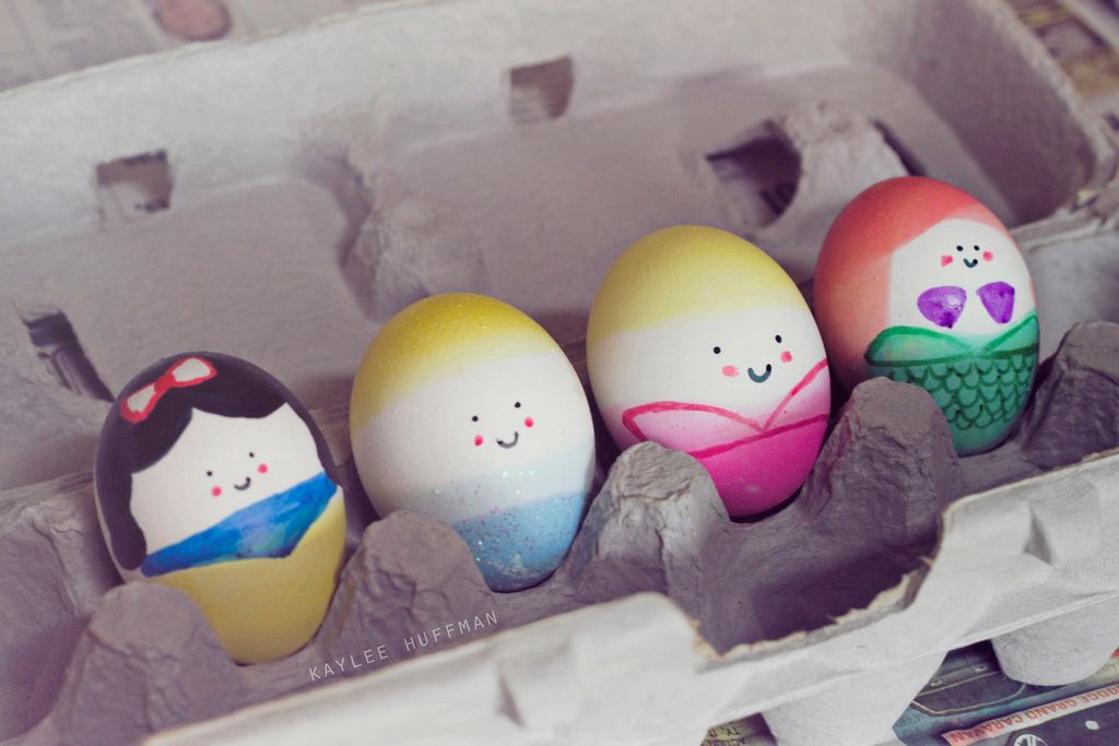 The cutest Disney Princess Easter eggs we've seen. Via Kaylee Huffman