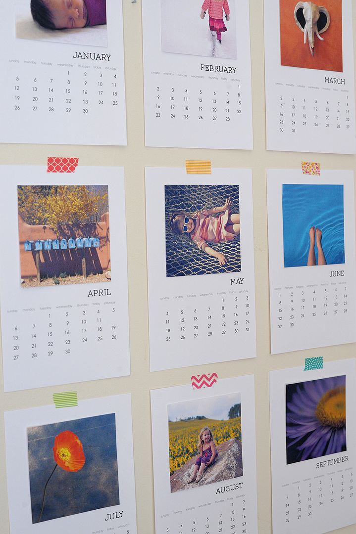 Free printable DIY 2016 photo calendar: just insert your favorite Instagram photos. Awesome!
