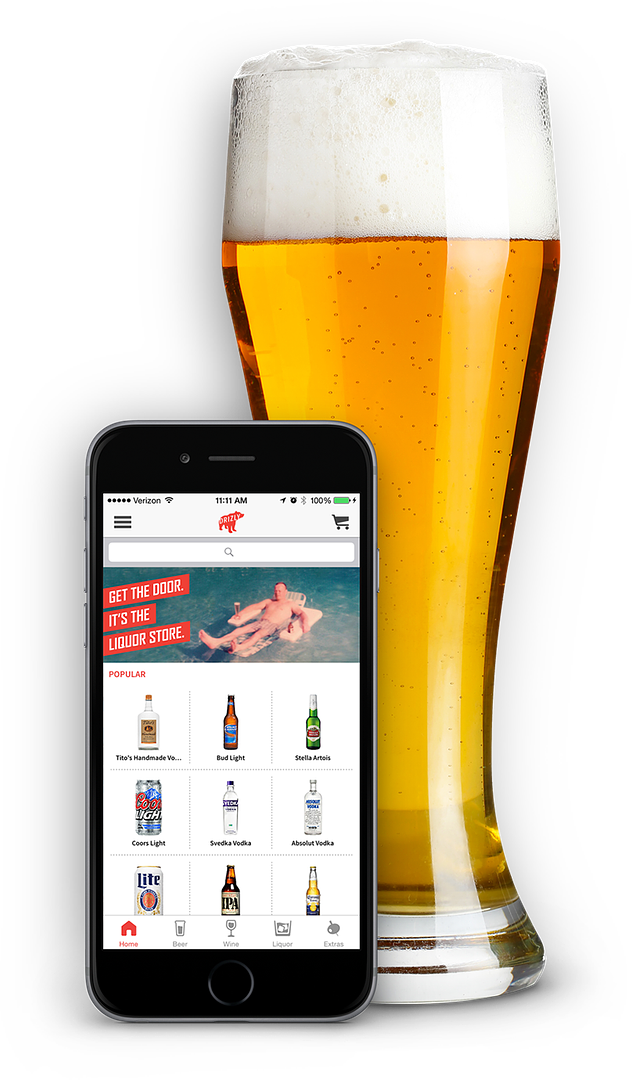 Drizzly LIquor Delivery app: Nearly 20 cities, delivery in 1 hour