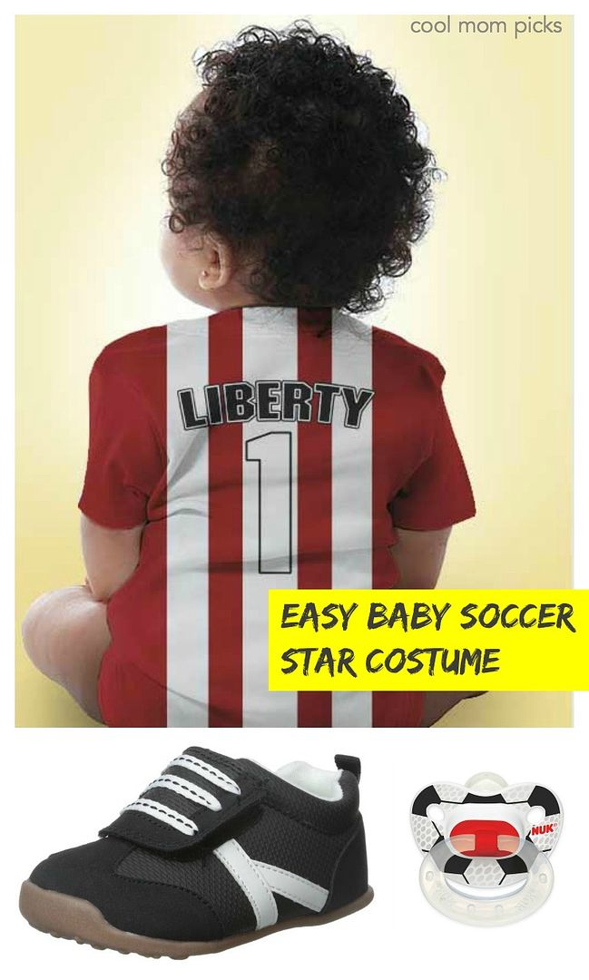 Baby Halloween costume ideas featuring clothes they can wear again: Pro soccer player