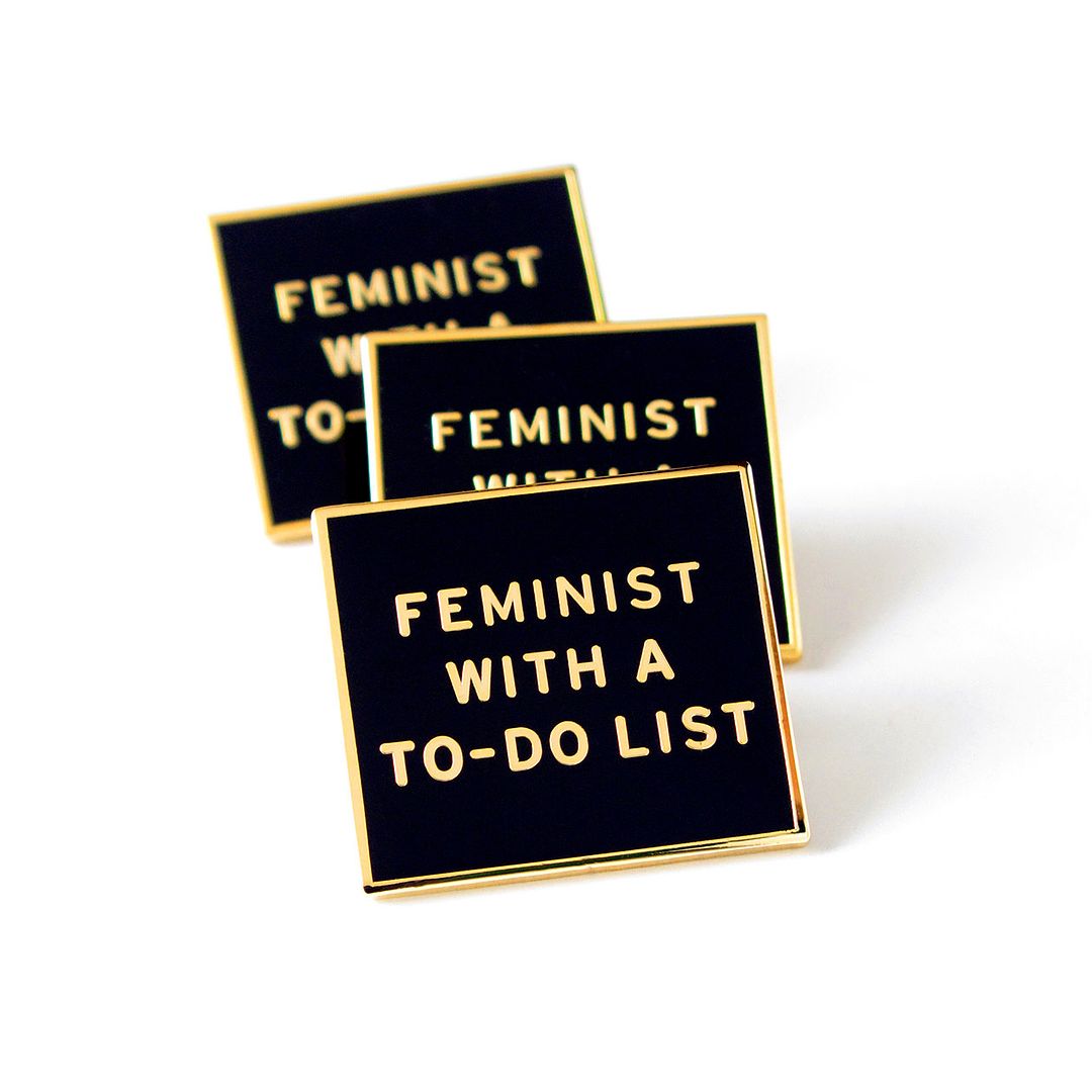 Feminist with a To-Do List enamel pin | Empowering Mother's Day gifts for progressive moms