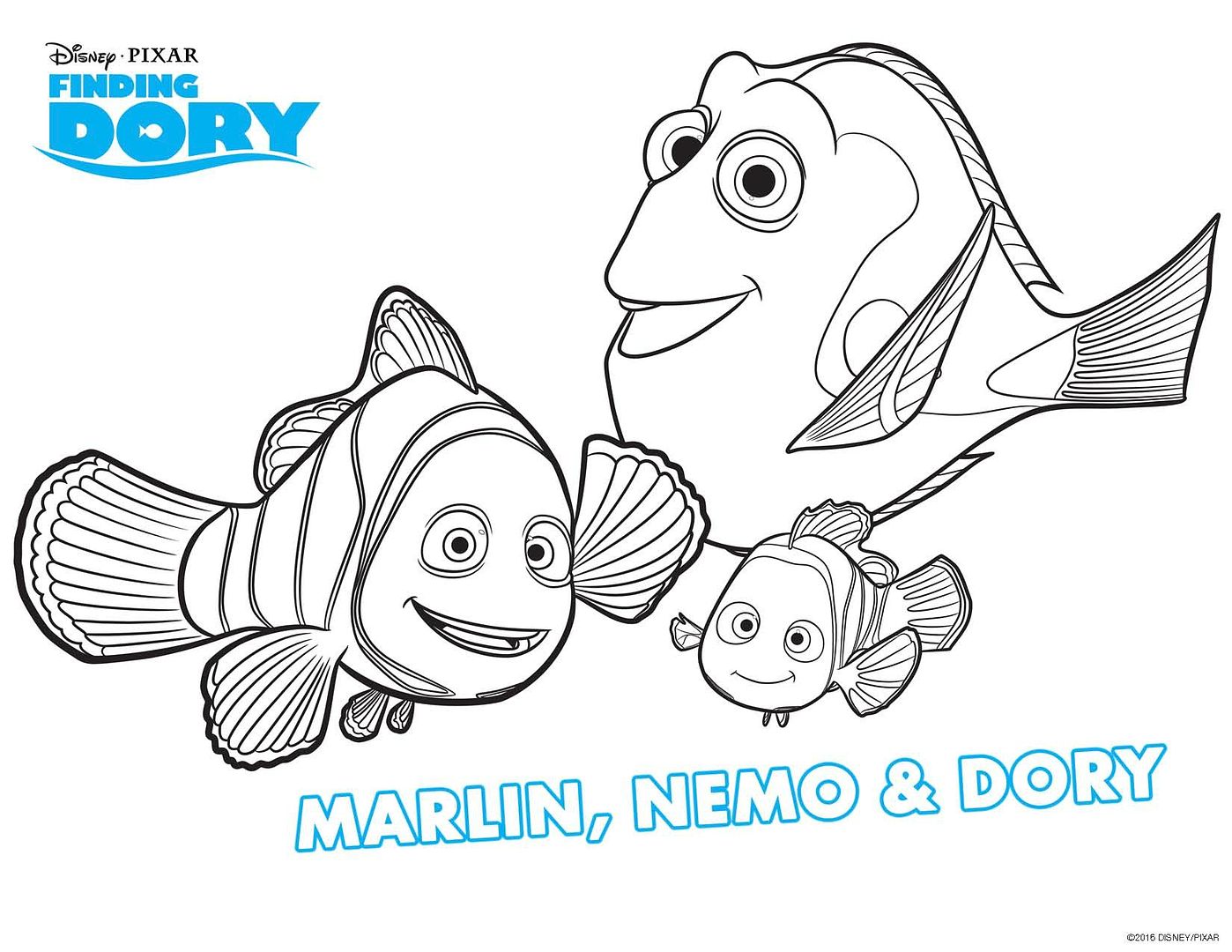 Free printable summer coloring pages: Finding Dory coloring page from Disney (and a tip to make yours a little less commercial)
