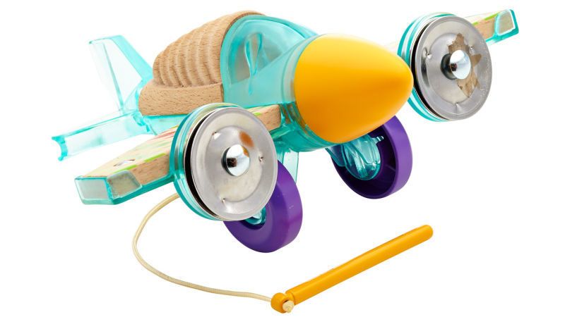 Fisher Price wooden toys: Percussion toy airplane