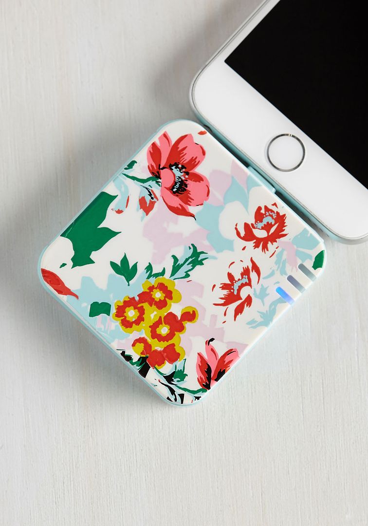 Floral portable battery charger | Floral tech accessories for Mother's Day