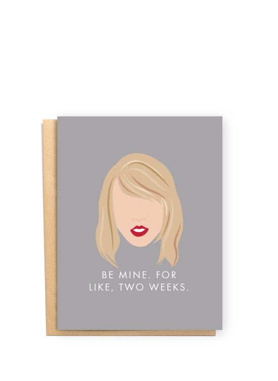 Funny Taylor Swift Valentine's Card