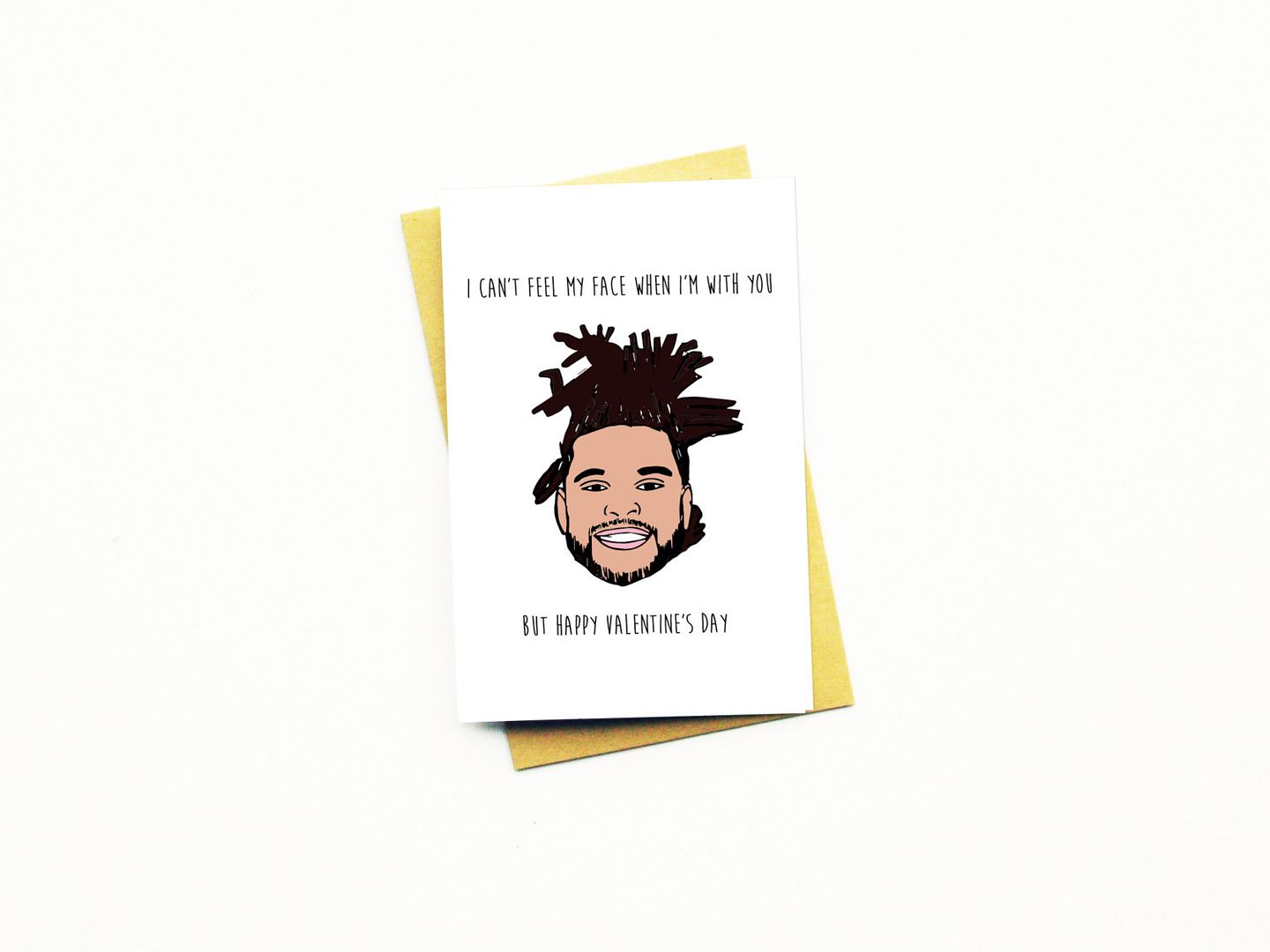 Funny Valentine's Cards: The Weeknd + I can't feel my face