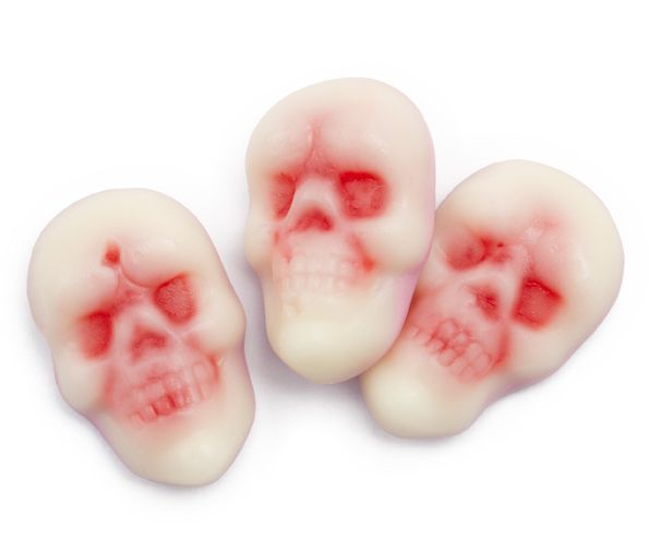 Gummy skulls in bulk are perfect easy pirate party treats or goodie bag fillers