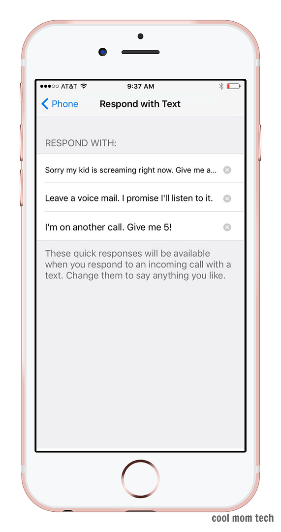 3 iPhone tricks for busy parents: How to customize text responses to incoming calls