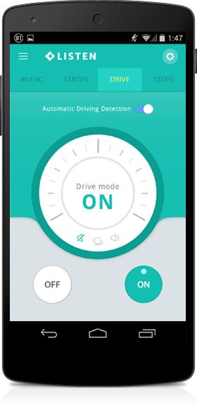 The Listen app: One of many that offer features to automatically alert callers you're on the road and can't talk