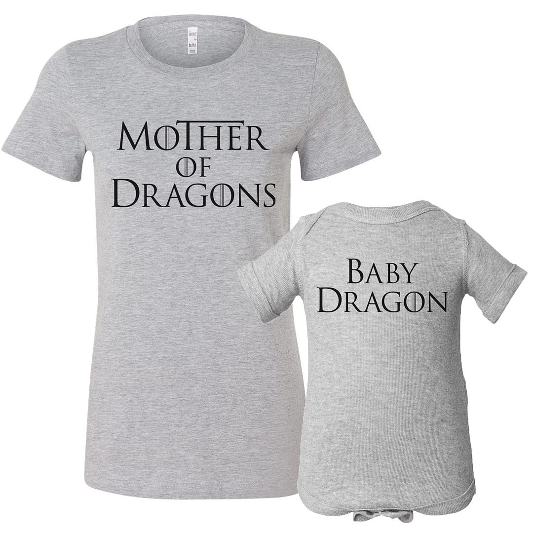 First time Mother's Day gifts for new moms: Mother of Dragons mommy + me set
