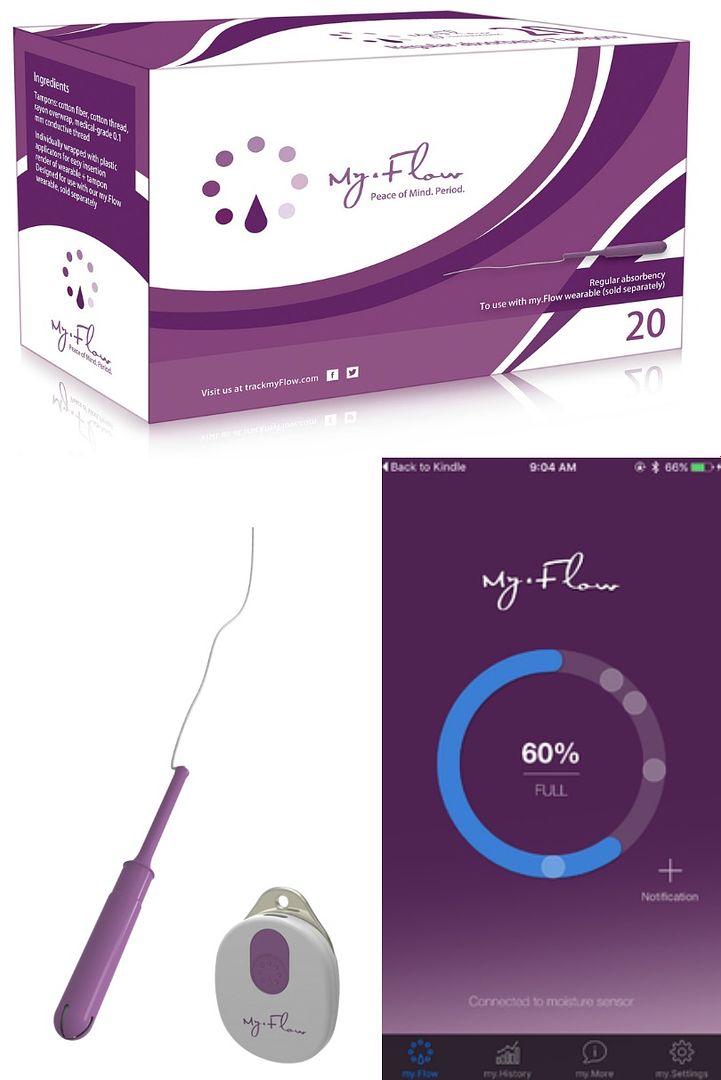 Outrageous tech innovations you probably don't need: The my.flow Menstrual Tracker uses an app to tell you when it's time for a change