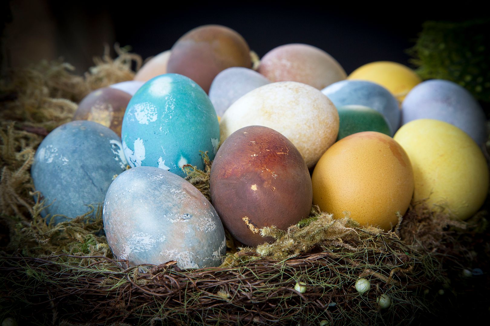Naturally dyed Easter eggs: Step-by-step instructions, 2 different methods