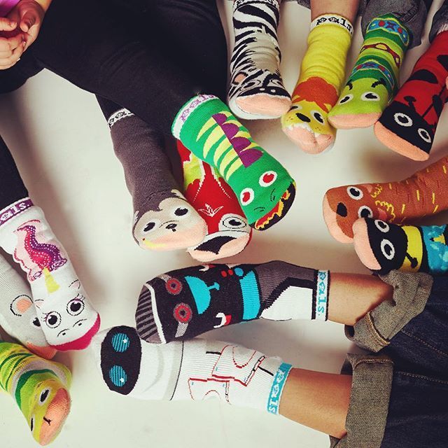 PALS makes fun mismatched socks for kids to help teach that different can be fun