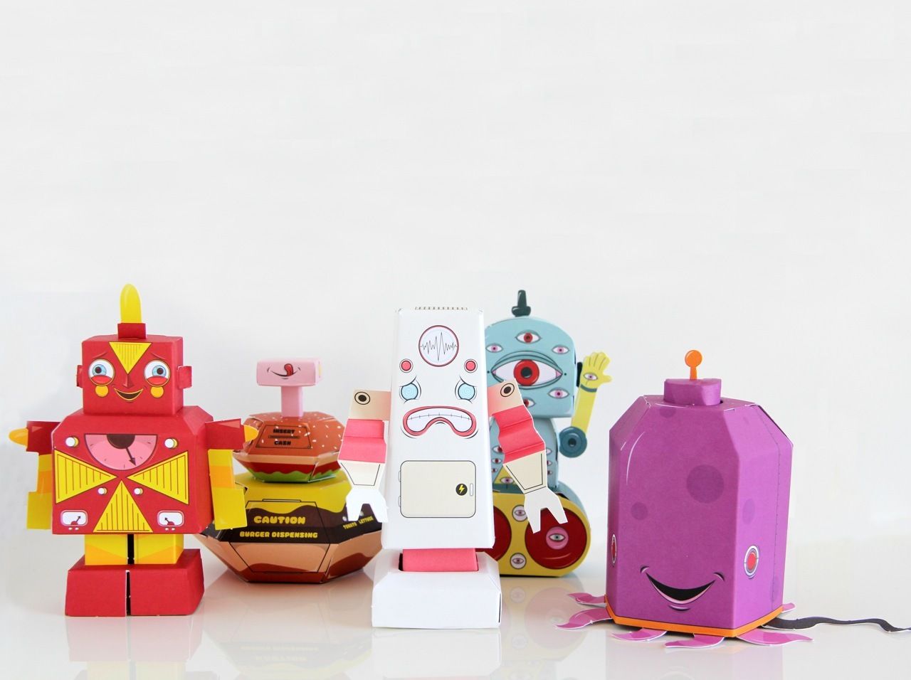 Papermade Paperbots: Creative non-electronic toys for 8 year olds