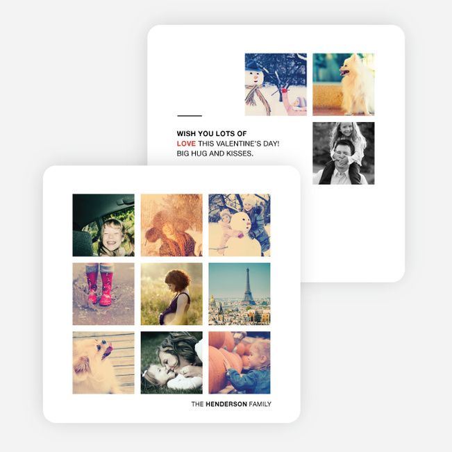 Cool personalized photo Valentine's cards to send to friends and family, via Paper Culture