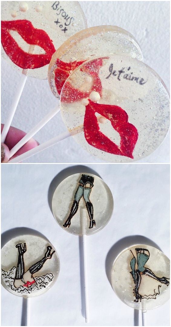 Mildly naughty lollipops from A Secret Forest, perfect for Valentine's Day