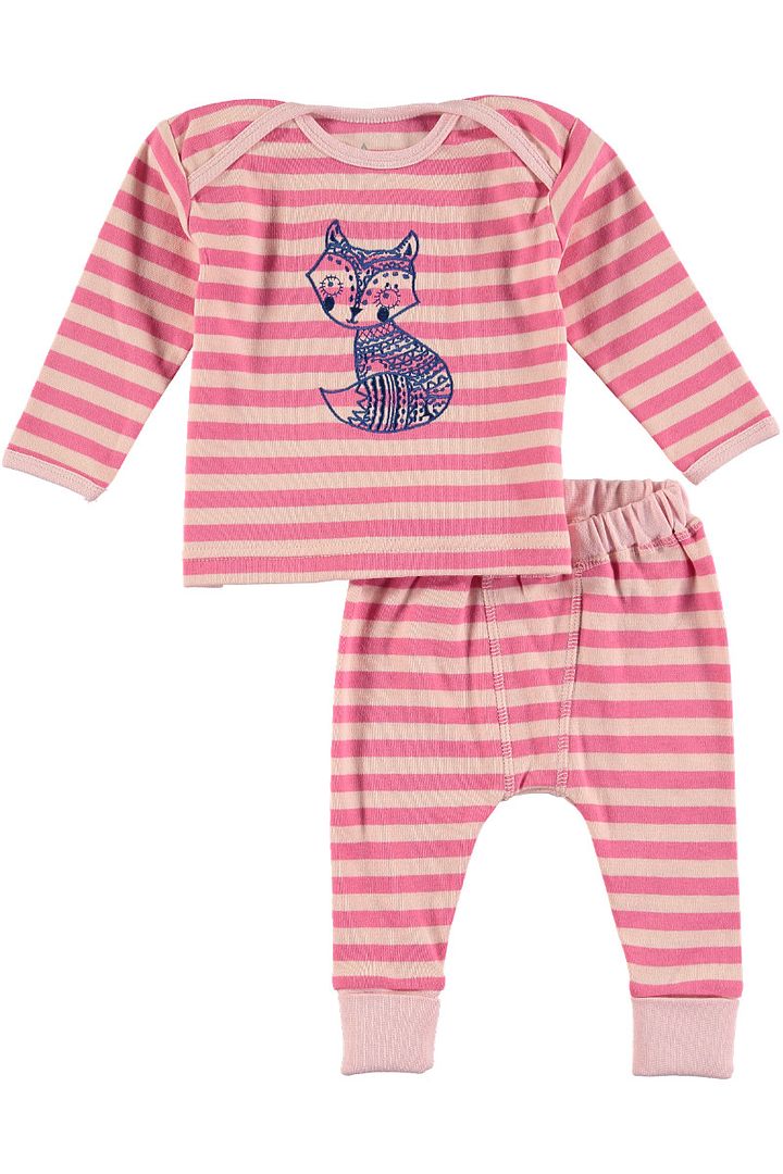 Adorable baby fox lounge set for babies and kids, now on sale at Rockin' Baby