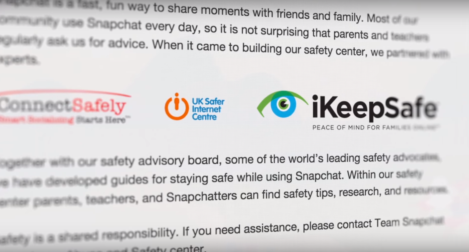 SnapChat Safety Center: Good place for parents to start
