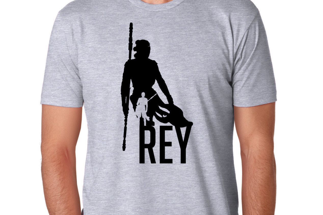 Star Wars Rey Force Awakens inspired t-shirt on Etsy