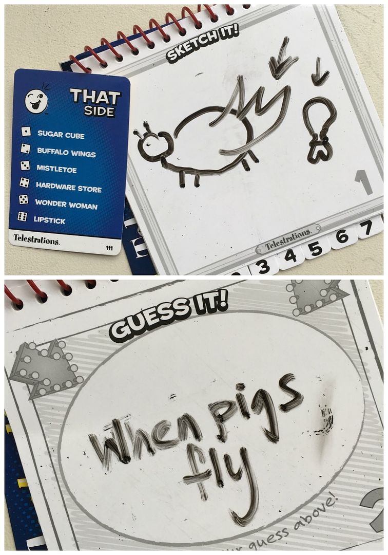 Great party game for big groups: Telestrations is like a game of Operator meets Pictionary. 