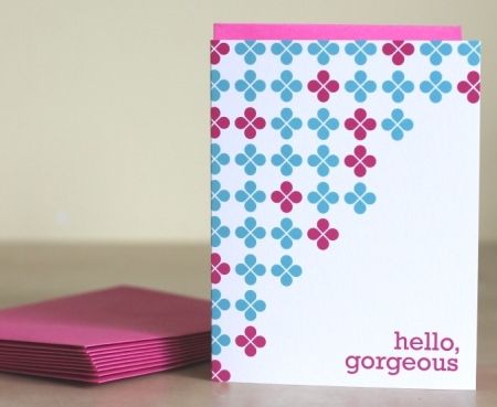 hello gorgeous card to benefit ovarian cancer research