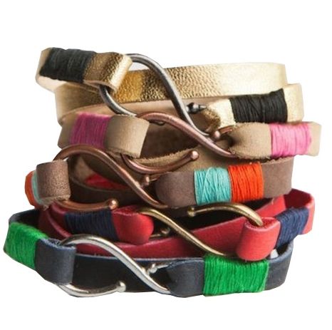Teshome leather bracelets on sale at FashionABLE