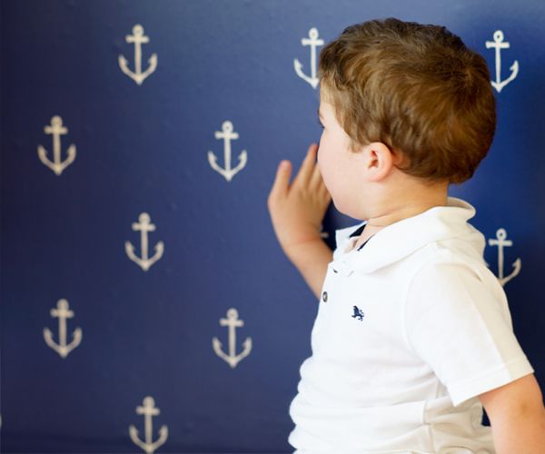 Anchor wallpaper by Sarah Jane for Pop and Lolli