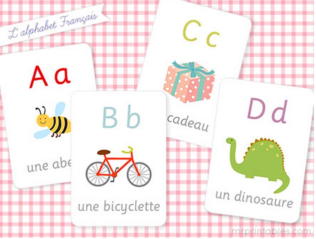 Free back to school printables: Alphabet flash cards in 5 languages