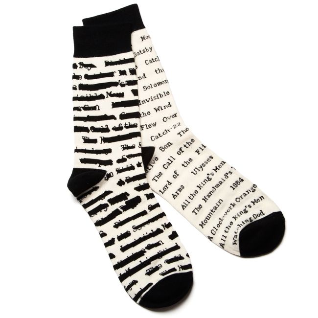 Banned book socks from Out of Print Clothing on Cool Mom Picks