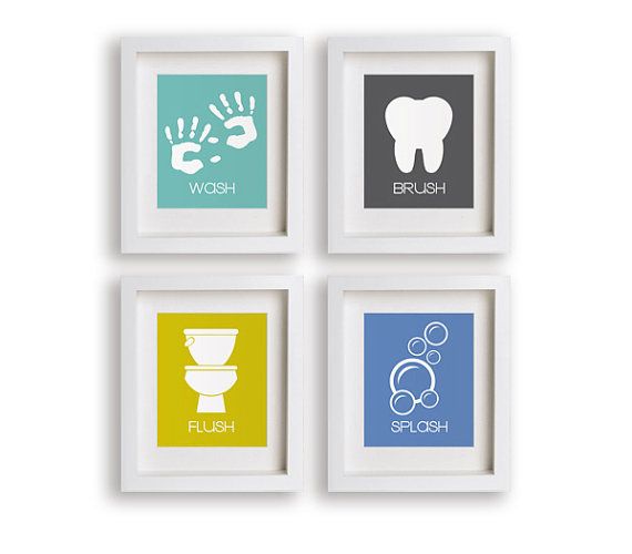 Bathroom Manners wall art from Nico + Lily Kids