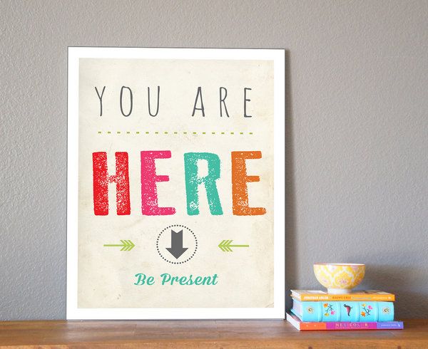 Be Present art print for kids | Cool Mom Picks