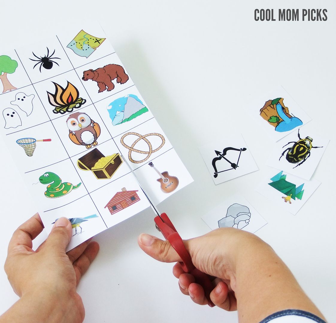 Story Starters DIY for kids: Cutting out the template | coolmompicks.com