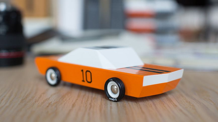 Candylabs Vintage Style Wooden Toy Cars