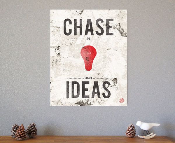 Chase the Small Ideas art print for kids | Cool Mom Picks