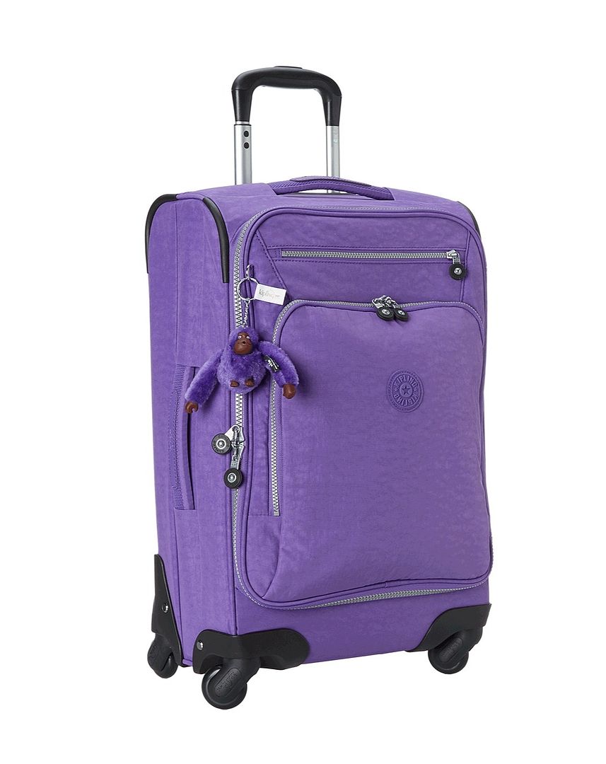 Colorful Carry-On Luggage - Kipling Spinner in Purple at Zappos | Cool Mom Picks