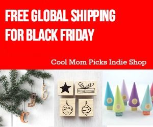 Free global shipping for Black Friday at Cool Mom Picks indie shop