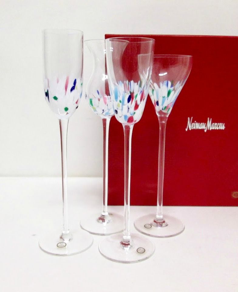 Hungarian crystal Neiman-Marcus cordial glasses up for auction to benefit Housing Works
