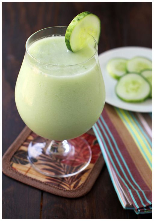 Cucumber Honeydew Melon Smoothie Recipe from Dash of East