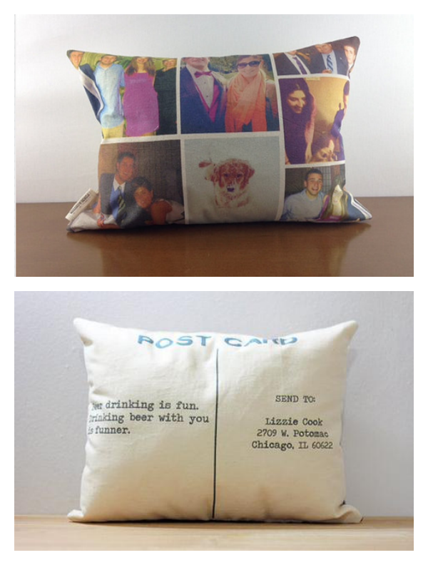 Custom gifts for mom on Cool Mom Picks: Photo pillows by Finch & Cotter 