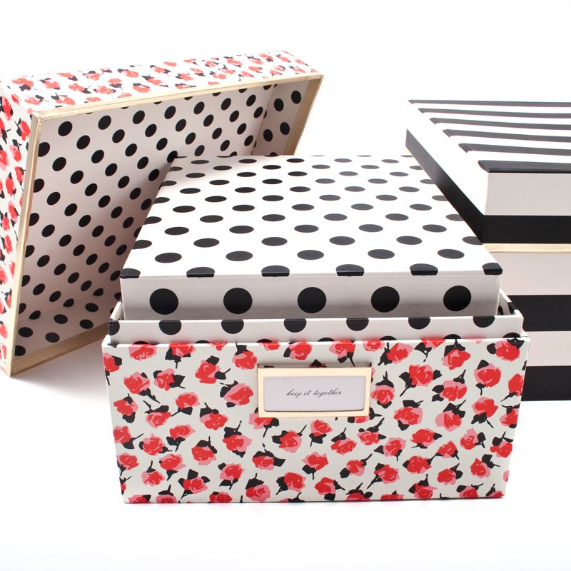 Desk organization products: Kate Spade nesting boxes at See Jane Work