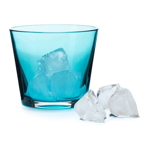 Blue DIDOD glass tumblers from IKEA - look way more expensive!