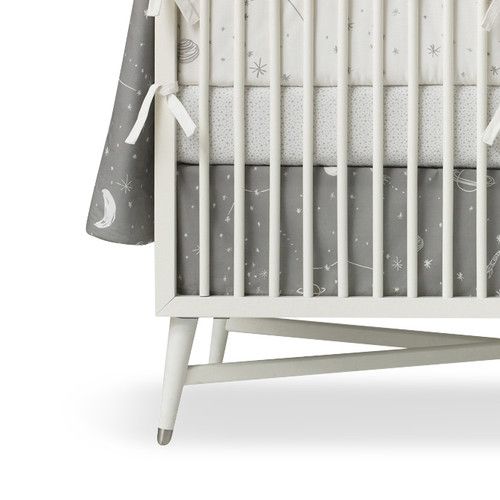 Grey galaxy crib bedding from Dwell Studio | Cool Mom Picks